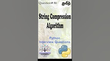 தமிழில் String Compression Algorithm #pythoninterviewquestions #deinterview #facebookinterview