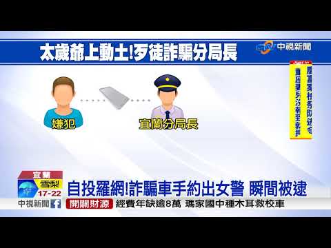 扯!詐騙騙到分局長 車手上門給警抓│中視新聞 20171027