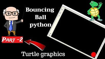 Simple Bouncing ball with python Turtle graphics || #Learn_python
