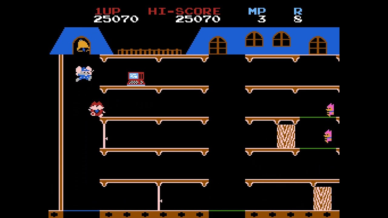 TAS] NES Mappy by Spikestuff in 06:02.00 - YouTube
