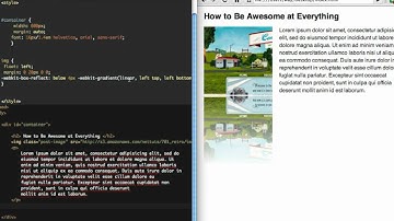 Pure CSS Reflections