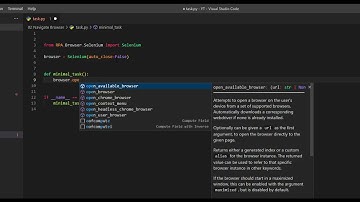 Robot Framework (Robocorp) RPA - Browser Navigation - Python