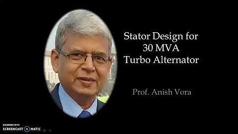 Stator Design of 30 MVA Turbo Alternator|Design of Synchronous Alternator|