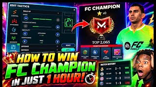 How to Win FC Champion in Just 1 Hour! 🔥 | Manager Mode Tactics & Tips