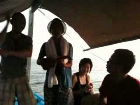 kosomea party on the boat at Boracay Philipine.mp4