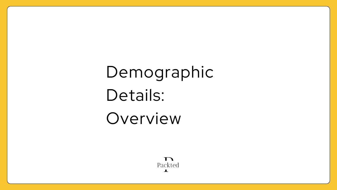 Demographic Details Report Overview in GA4