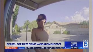 Burbank police searching hate crime vandal suspect