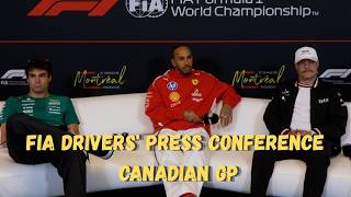 F1 Pre-Race Press Conference - Lewis Hamilton, Valtteri Bottas & Lance Stroll | Canadian GP 2026