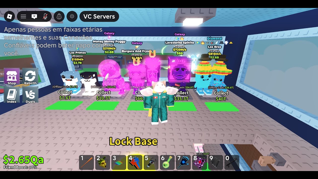 TROCANDO E INDO PVP NO ROUBE UM BRAINROT