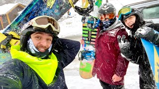 Kubánec na horách! | Jay poprvý v životě na Snowboardu