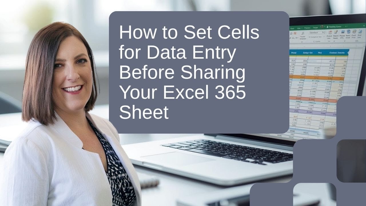 How to Set Cells for Data Entry Before Sharing an Excel Sheet - YouTube