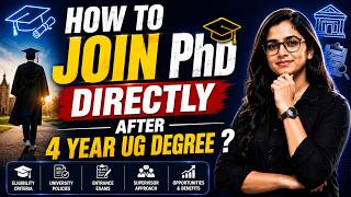 4 year UG benifit | Why M.Sc ? How to Join Phd directly after 4 Year UG Degree ?MATHSTATS@8810409392