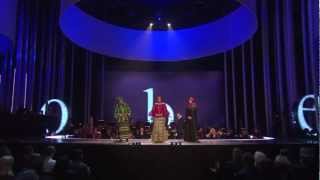 The nobel peace prize for 2011 was divided into equal parts between
three women: liberian president ellen johnson sirleaf, leymah gbowee
of liberia and tawak...