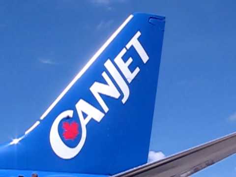 Heading back from my vacation. Canjet flight 979, Boeing 737-800. Please excuse my wonderful camera man skills.