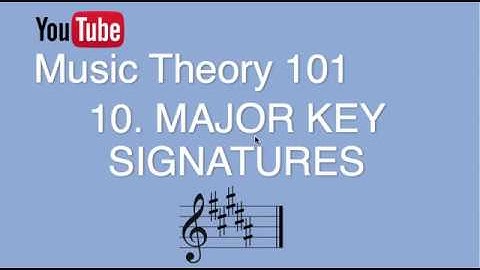 10. Major Keys, Key Signatures, Circle of 5ths (Music Theory 101)
