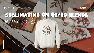 Does Sublimation Work on 50/50 Cotton/Poly Blends? Wash Test Results!