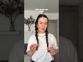 Trying the heatless rope braids for Mamma Mia summer hair #heatlesshairstyles #easyhairstyle