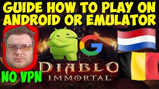 Guide How to Play Diablo Immortal on Android or Emulator in BANNED COUNTRIES. NO VPN. Belgium NL screenshot 5