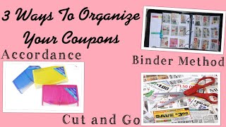 How To Start Couponing For Beginners in 2022| Couponing 101|  3 Ways To Organize Your Coupons