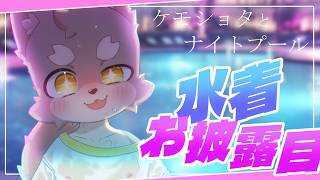 【 水着配信 】水着でケモしょたとナイトプール ／ 朝陽はる 【 ケモノVtuber 】