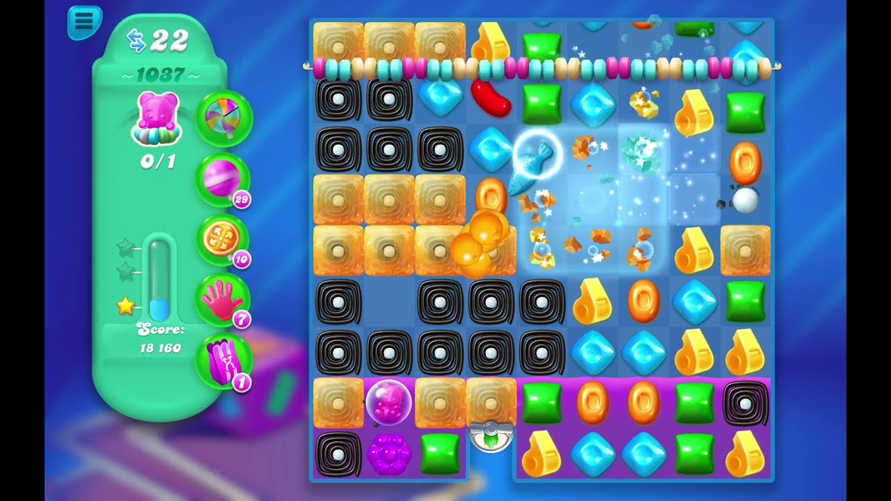 Candy Crush Soda Saga Levels 1037 to 1040