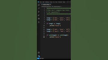 How can I compare two lists for equality #python
