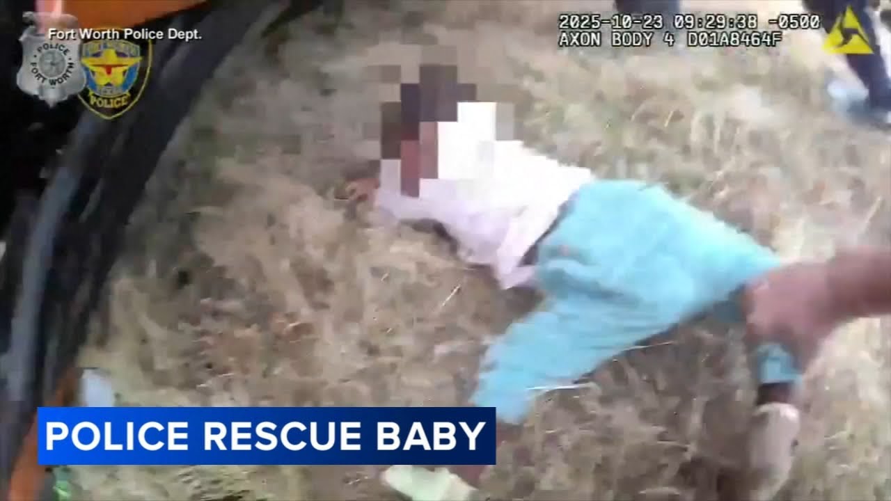 Video shows dramatic rescue of baby pinned under overturned car in Texas