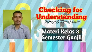 Checking for understanding materi ...