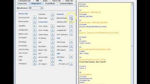 SIM7000a Diagnostics AT Commands