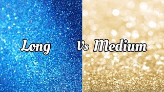 Long vs medium please like and subscribe my channel pls 🙏 💗 💓 💕 #blackpink #bts #blink #army