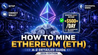 How to Mine ETH on Phone FREE + $500/day (2026 Cloud Mining) screenshot 3