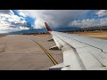 Beautiful sunny takeoff from colorado springs cos  southwest airlines 737700