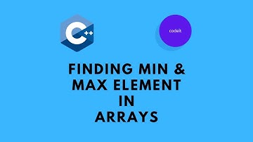 Finding minimum and maximum element in Arrays | C++ for Beginners | Urdu/Hindi