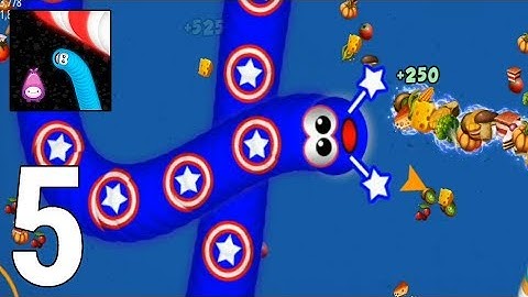 Worms Zone .io Gameplay Walkthrough Part 5 - Reach a Weight of 1,800,000+ [iOS/Android Games]