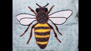 Honey bee applique quilt