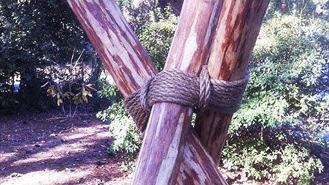 Scouting America: How to Tie a Tripod Lashing (with Plain Turns)