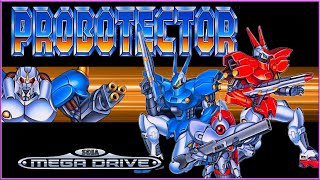 Probotector (Contra: Hard Corps) - Mega Drive Gameplay - Story Mode