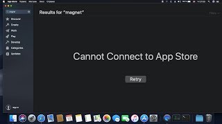 Cannot Connect to App Store / не удается подключиться к App Store - Как исправить ошибку на MacOS?!
