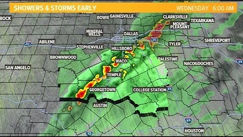 LIVE RADAR | Scattered storms moving through Central Texas