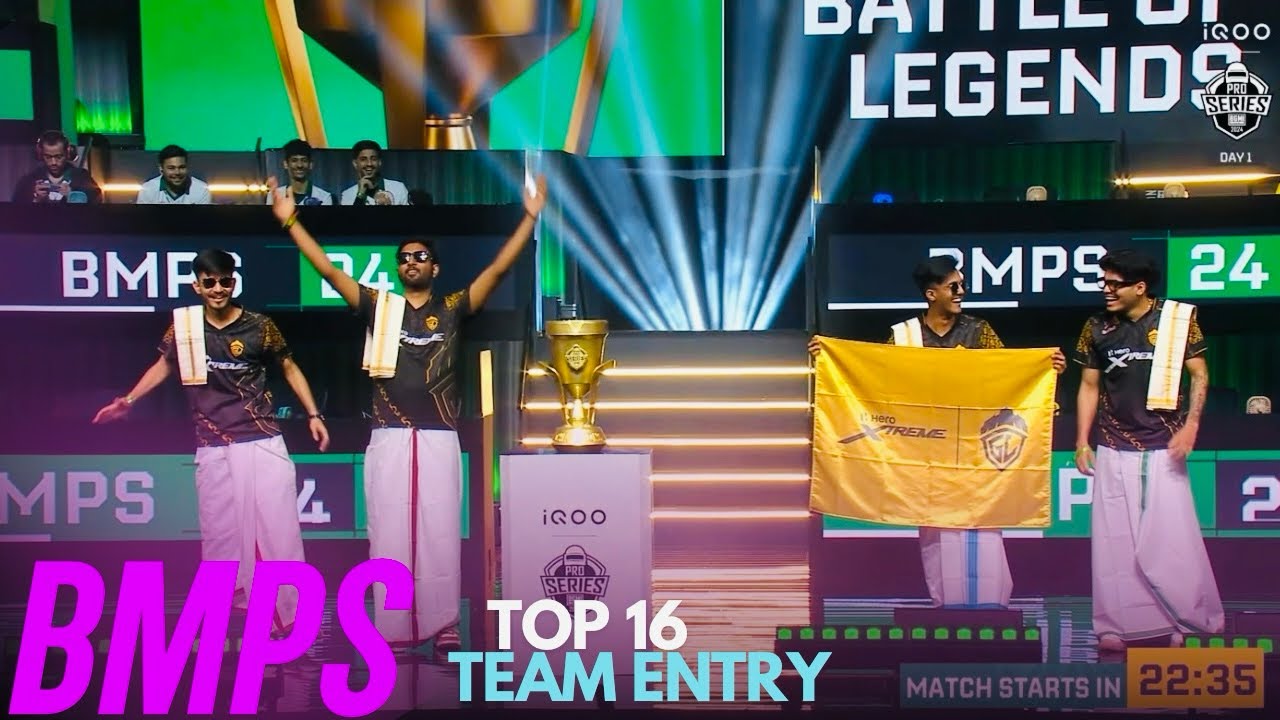 IQOO BMPS 2024 TOP 16 TEAM LAN ENTRY 🔥|| SOUL UPDATE || - YouTube