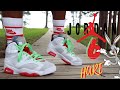 EARLY LOOK!! JORDAN 6 "HARE" REVIEW & ON FEET W/ LACE SWAPS!!