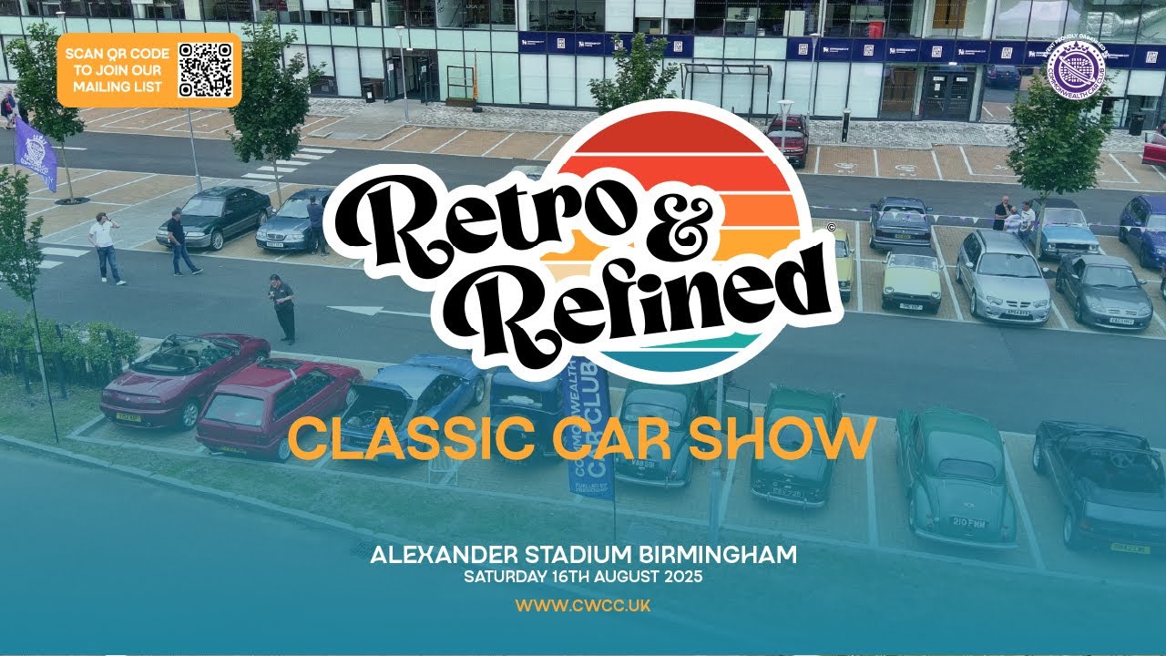 Retro & Refined | Summer Car Meet | 16 August 2025 | Alexander Stadium Birmingham