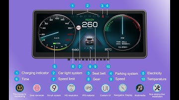 HUD T3 test video that simulates Tesla signal