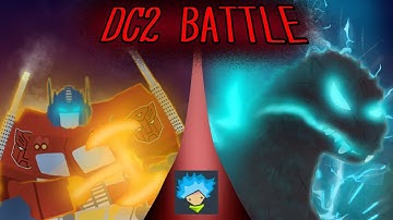 GODZILLA VS OPTIMUS PRIME (DC2 BATTLE|TRANSFORMERS VS GODZILLA IN HELL)