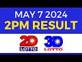 2pm lotto result today may 7 2024  complete details