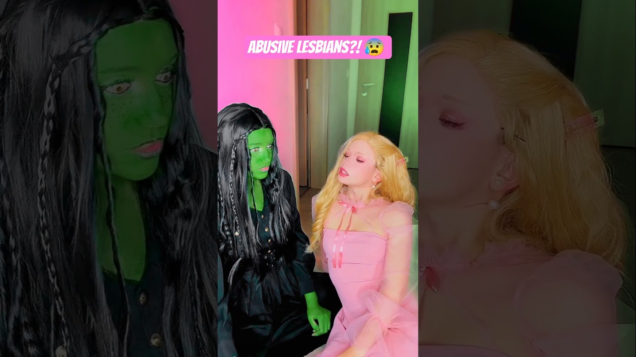 Abusive lesbians | Elphaba & Glinda @nikkihatsunecosplay #cosplay #shorts #wicked
