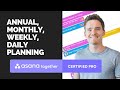 Annual, monthly, weekly and daily planning in Asana