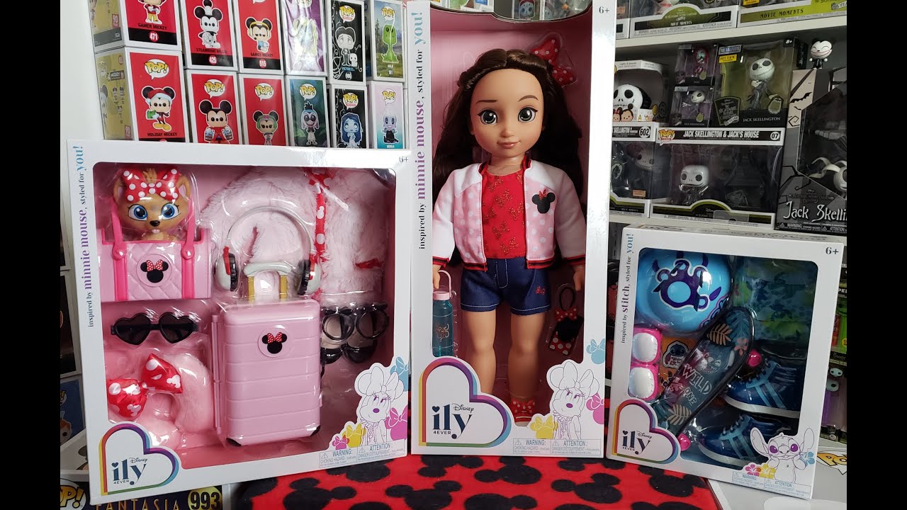 Ily 4ever Disney Inspired Dolls by Jakks Pacific - Minnie Mouse Doll &  Stitch Accessories 