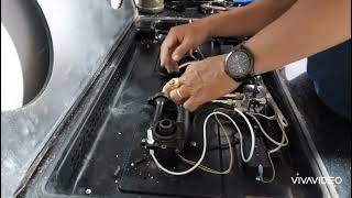 CÁCH THAY KIM SỨ ĐUÔI DÂY PHỤC HỒI LẠI ĐÁNH LỬA BẾP ÂM SAKURA SV-2511GB