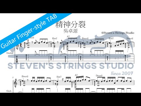 精神分裂 (Guitar Fingerstyle Solo) - 吳卓源